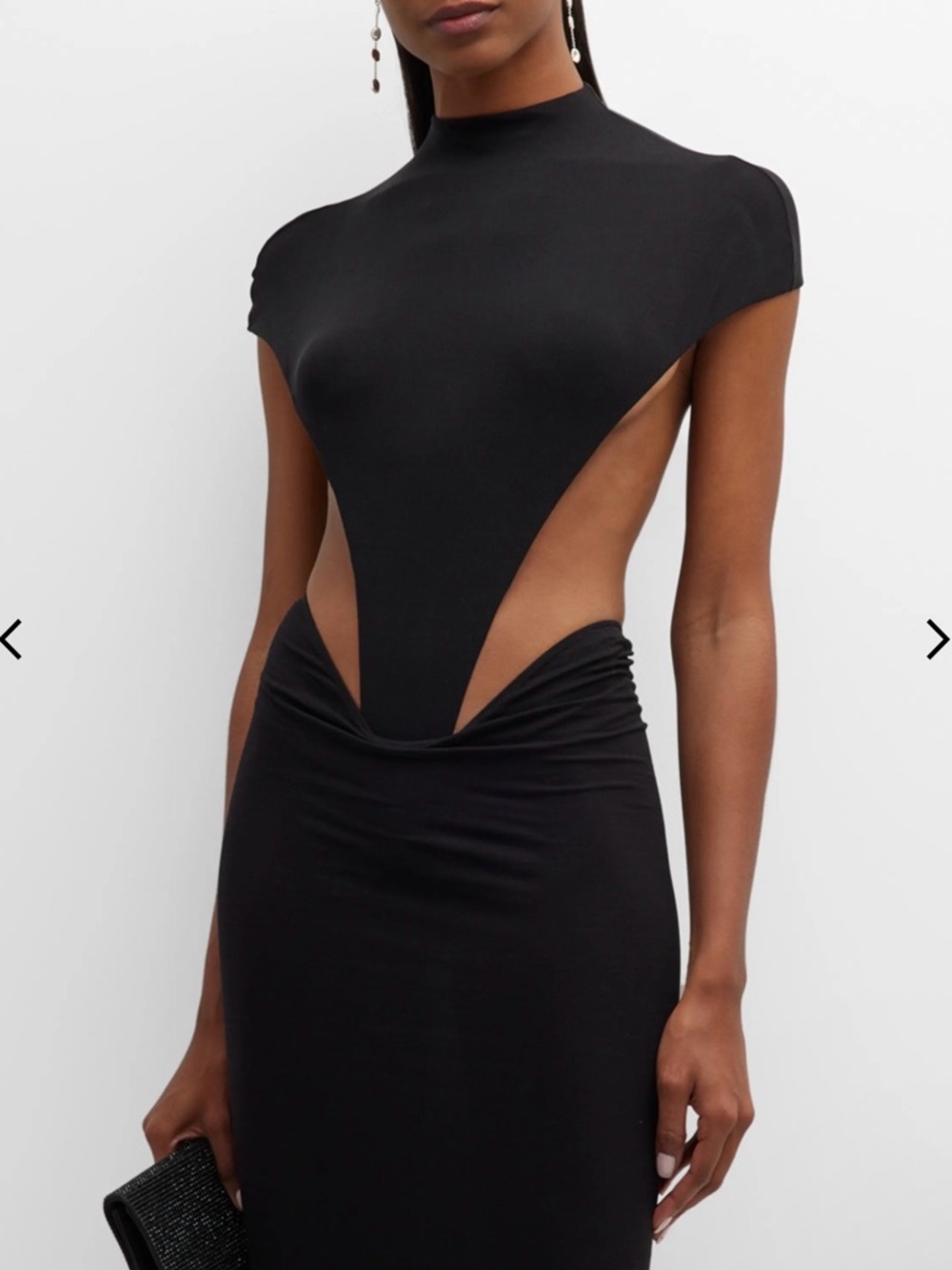 NWT- Laquan Smith triangle bodysuit- Size XS